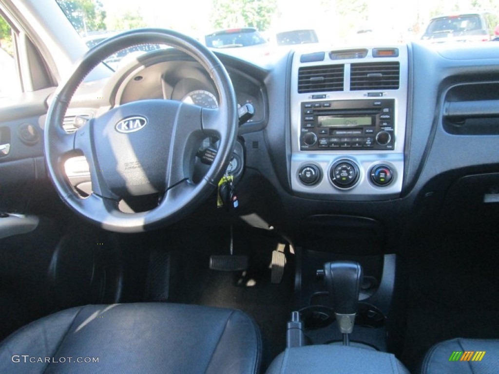 2007 Sportage EX V6 4WD - Satin Silver / Black photo #16