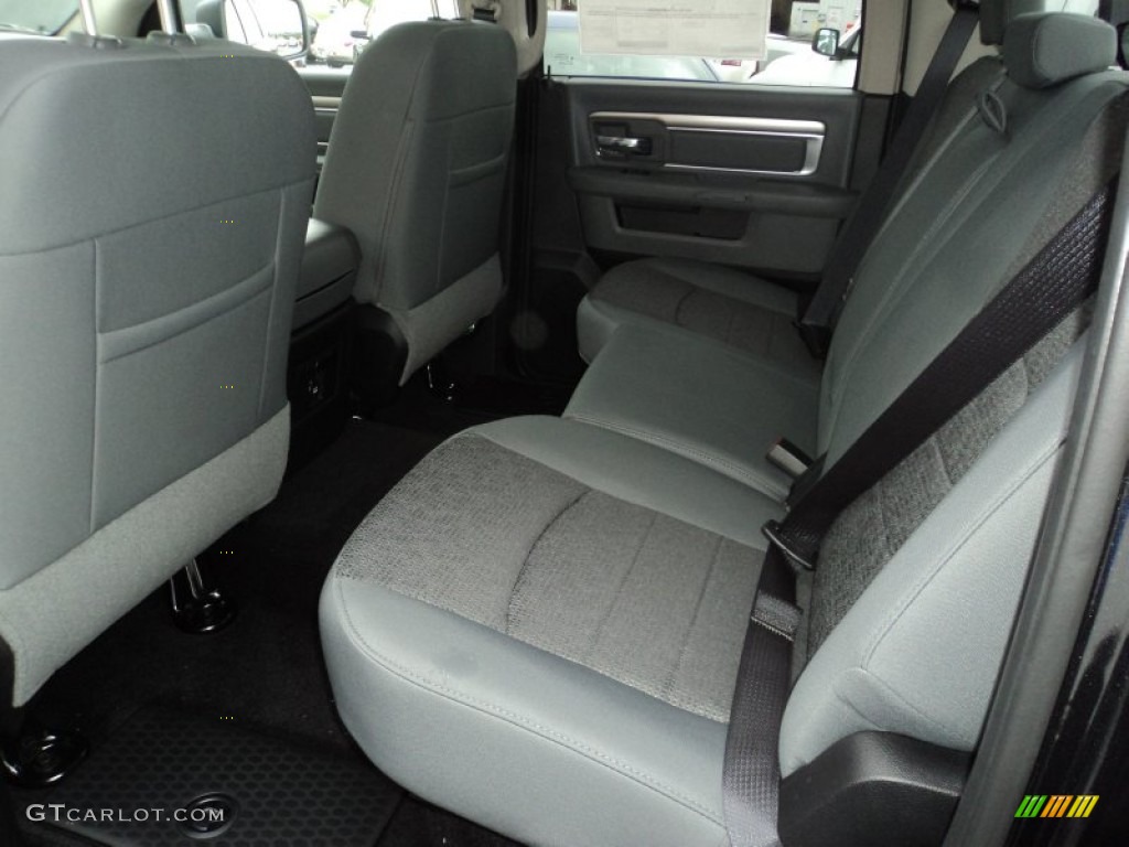 Black/Diesel Gray Interior 2016 Ram 1500 Big Horn Crew Cab 4x4 Photo #107107563