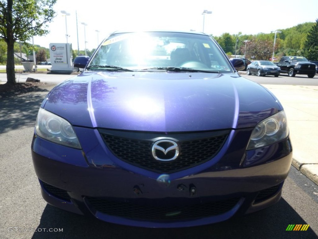 2006 MAZDA3 i Touring Sedan - Strato Blue Mica / Black photo #7