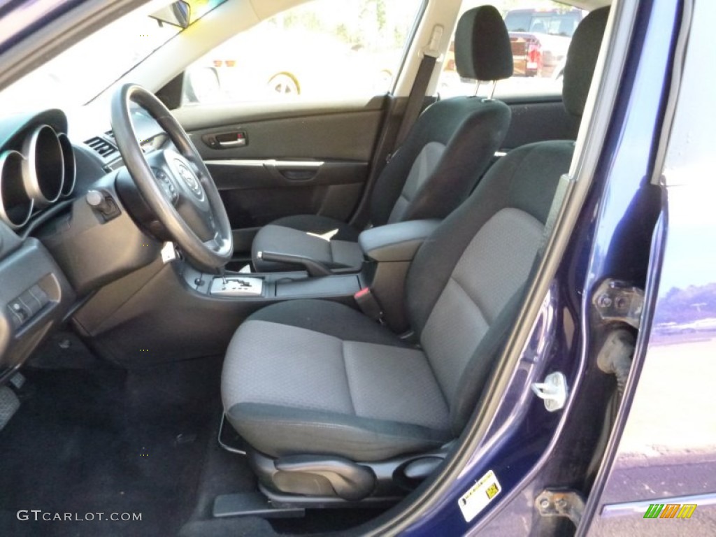 2006 MAZDA3 i Touring Sedan - Strato Blue Mica / Black photo #13