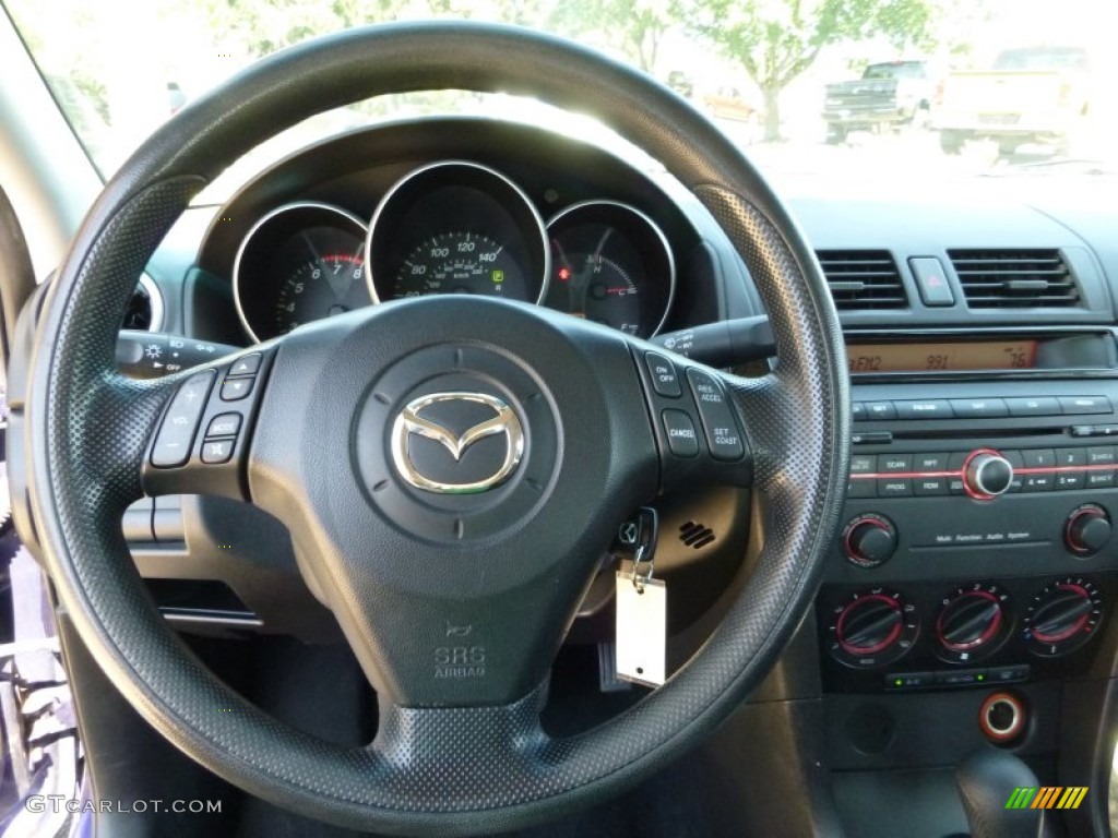 2006 MAZDA3 i Touring Sedan - Strato Blue Mica / Black photo #16