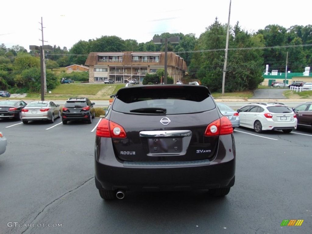 2012 Rogue SV AWD - Black Amethyst / Black photo #4