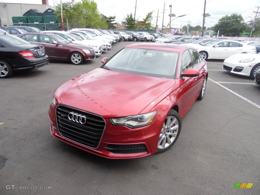 Garnet Red Pearl Effect 2013 Audi A6 3.0T quattro Sedan Exterior Photo #107112218