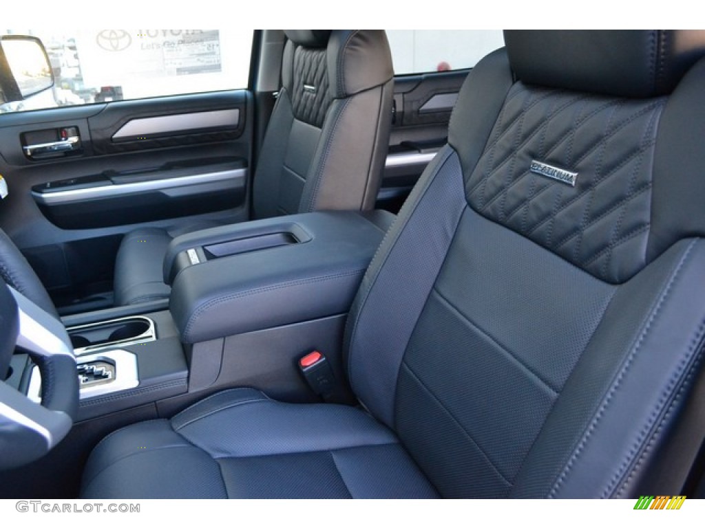 Black Interior 2016 Toyota Tundra Platinum CrewMax 4x4 Photo #107112953