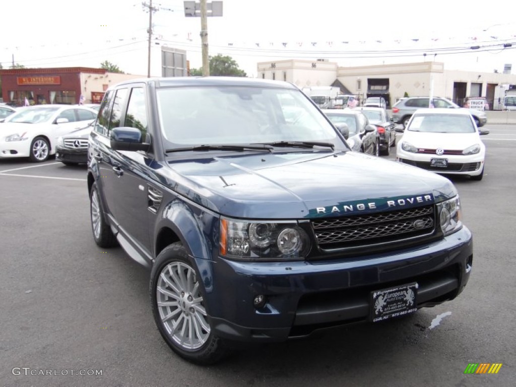 2012 Range Rover Sport HSE - Buckingham Blue Metallic / Almond photo #2