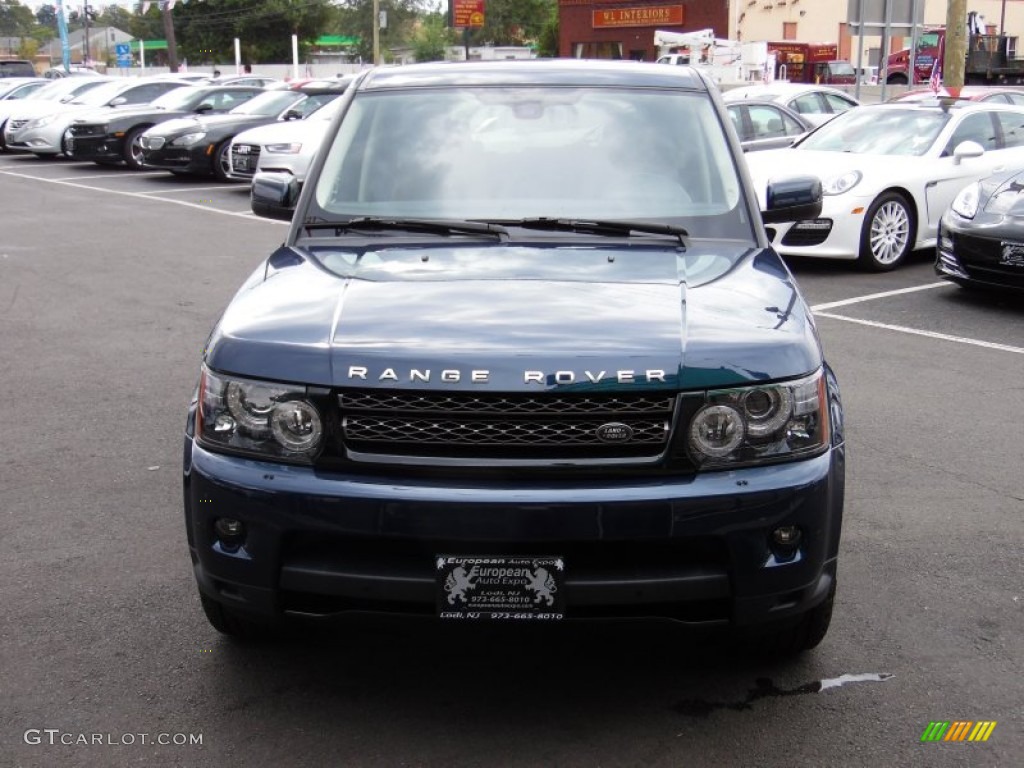 2012 Range Rover Sport HSE - Buckingham Blue Metallic / Almond photo #8