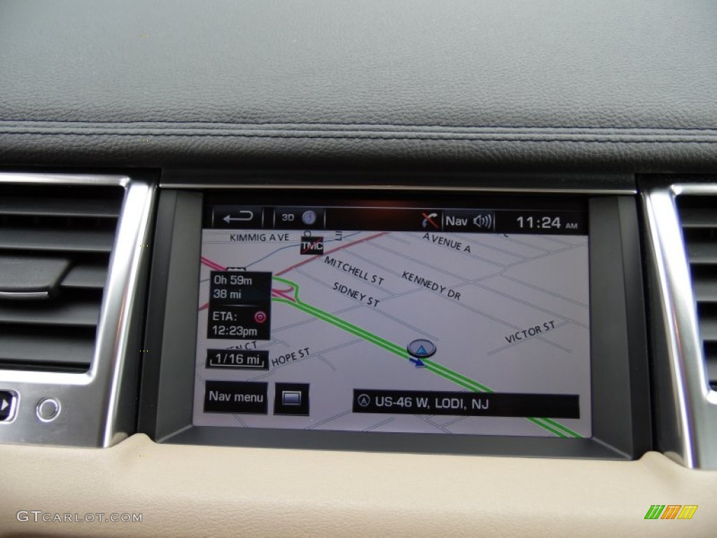 2012 Range Rover Sport HSE - Buckingham Blue Metallic / Almond photo #36