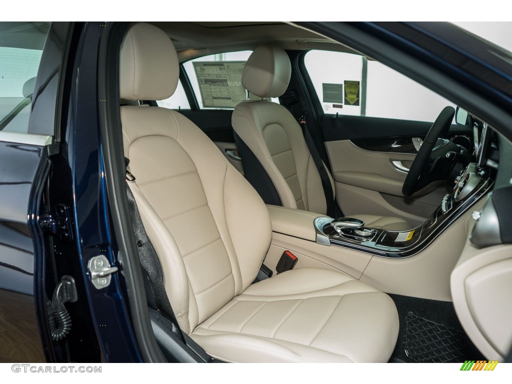 Silk Beige/Black Interior 2016 Mercedes-Benz C 300 Sedan Photo #107114360