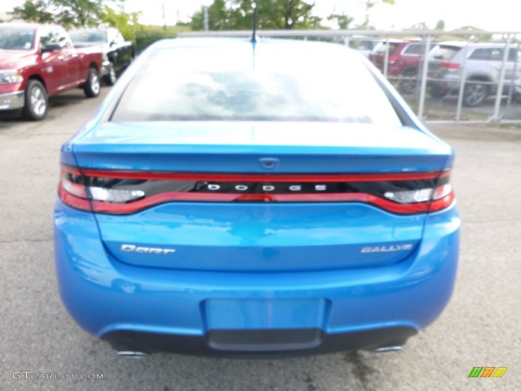 2016 Dart SXT Rallye - Laser Blue Pearl / Black/Light Tungsten photo #5