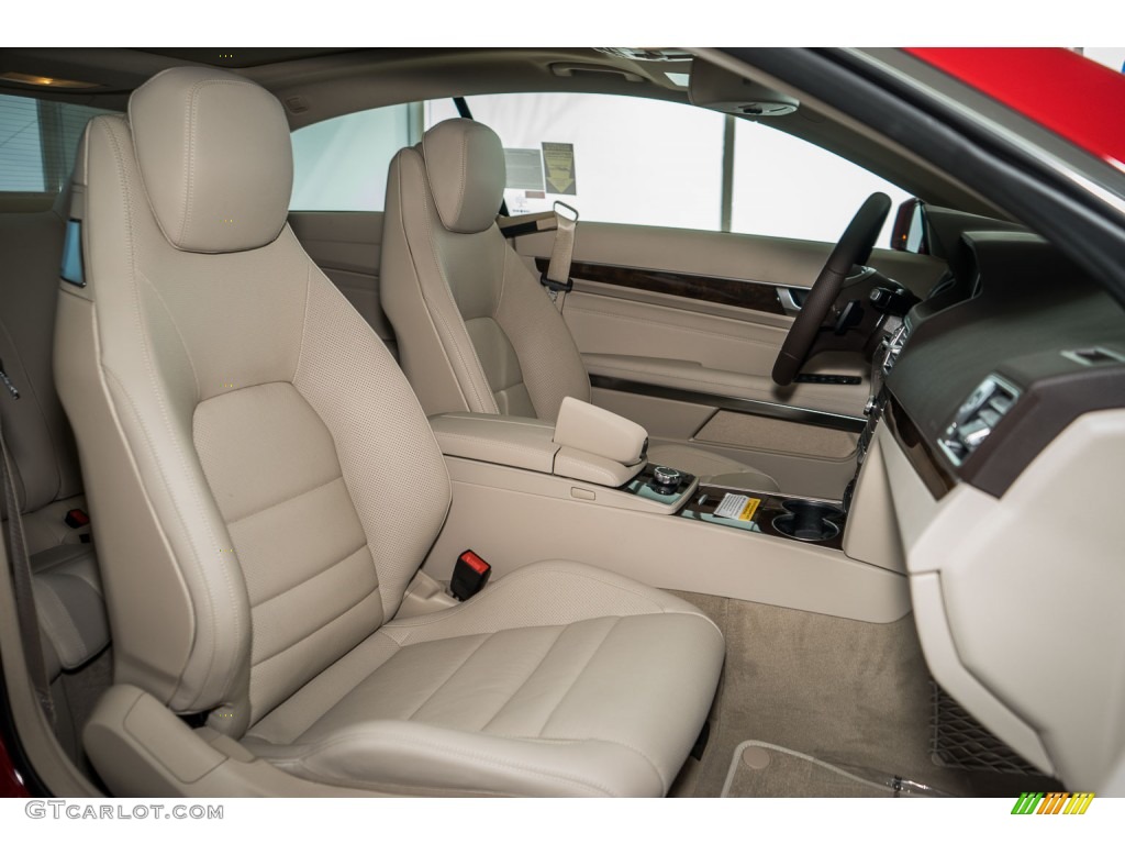 2016 E 400 Coupe - Mars Red / Silk Beige/Espresso Brown photo #2