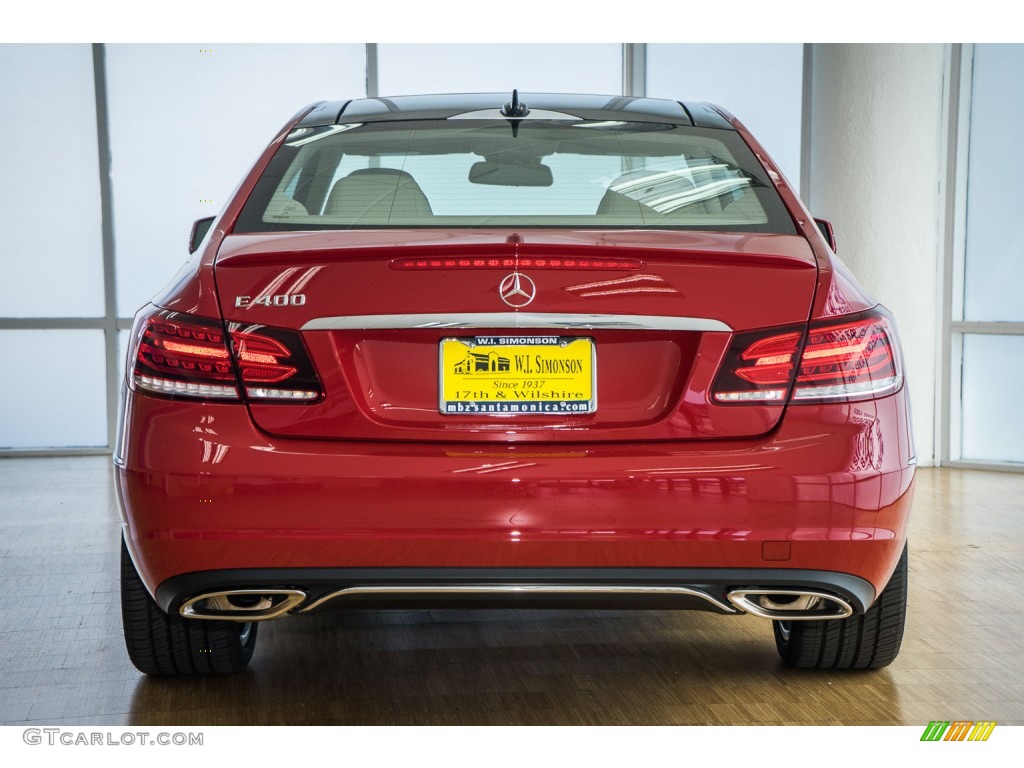 2016 E 400 Coupe - Mars Red / Silk Beige/Espresso Brown photo #4