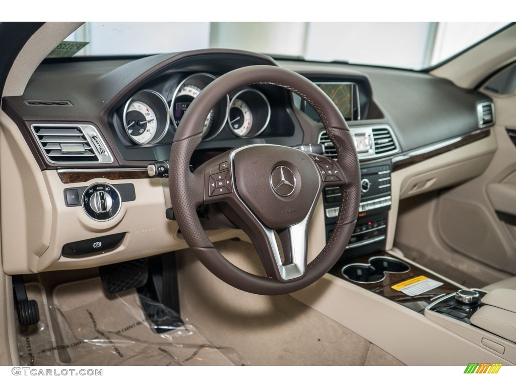 2016 E 400 Coupe - Mars Red / Silk Beige/Espresso Brown photo #6