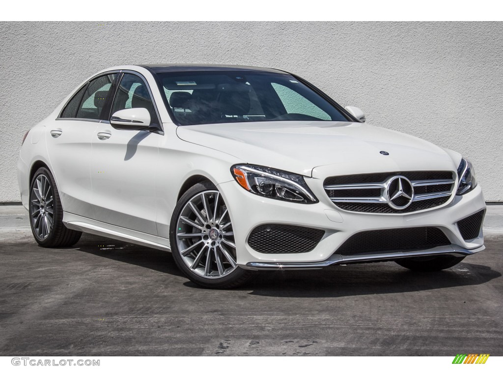 Polar White 2016 Mercedes-Benz C 300 Sedan Exterior Photo #107115689