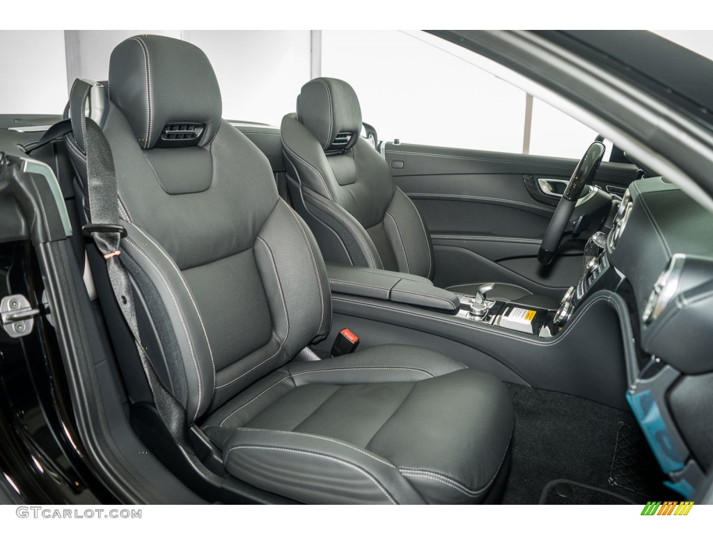 Black Interior 2016 Mercedes-Benz SL 400 Roadster Photo #107115737