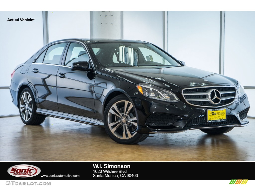 2016 E 350 Sedan - Black / Black photo #1