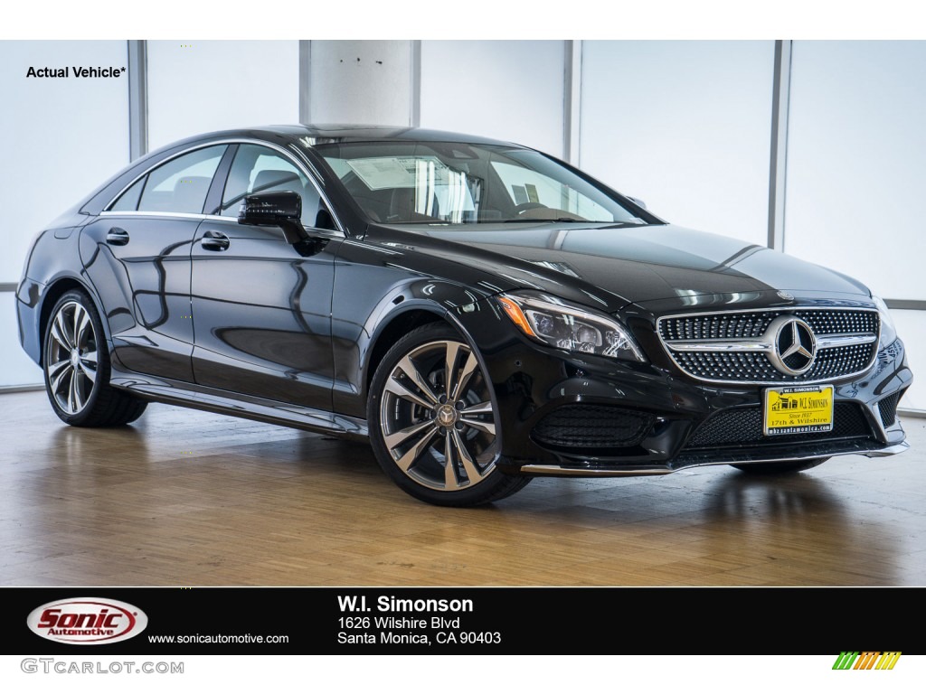 2016 CLS 400 Coupe - Black / Saddle Brown/Black photo #1