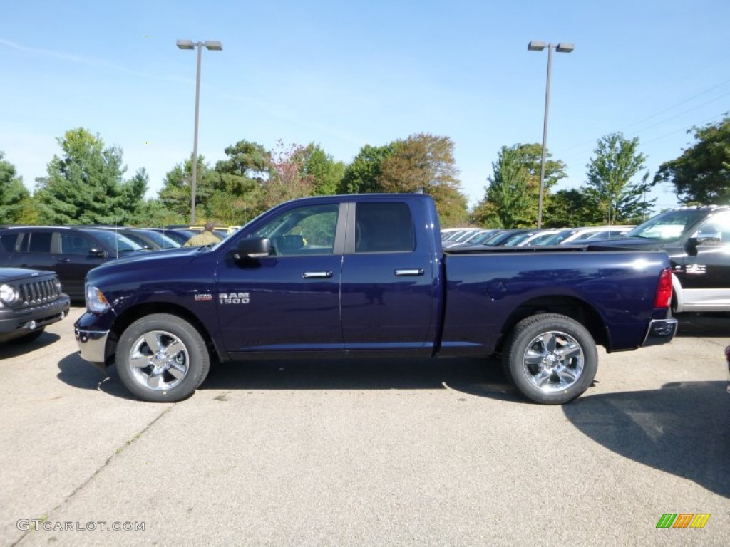 Blue Streak Pearl 2016 Ram 1500 Big Horn Quad Cab 4x4 Exterior Photo #107124283