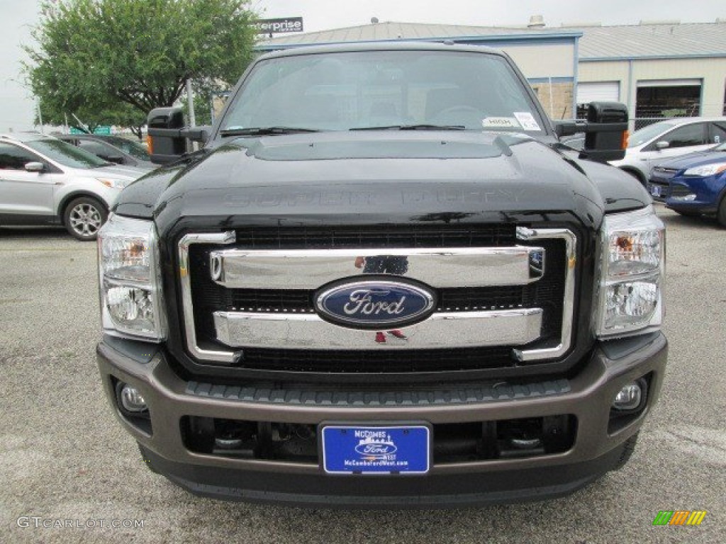 2016 F350 Super Duty King Ranch Crew Cab 4x4 - Shadow Black / King Ranch Mesa/Black photo #9