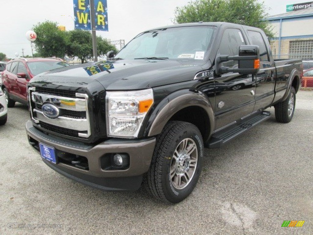 2016 F350 Super Duty King Ranch Crew Cab 4x4 - Shadow Black / King Ranch Mesa/Black photo #10
