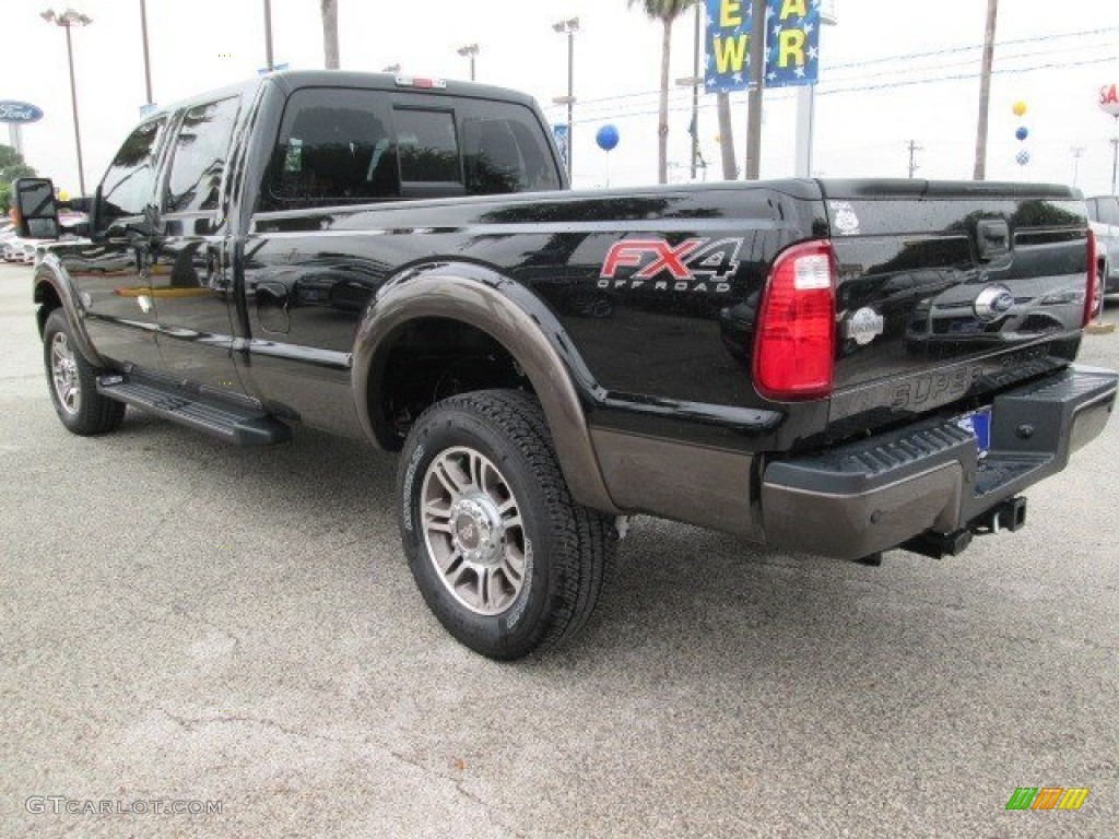 2016 F350 Super Duty King Ranch Crew Cab 4x4 - Shadow Black / King Ranch Mesa/Black photo #16