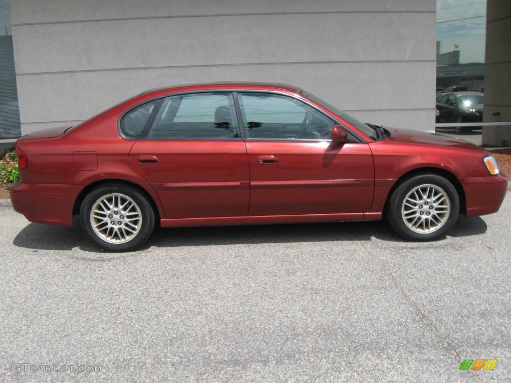 2004 Legacy L Sedan - Regatta Red Pearl / Gray Moquette photo #2
