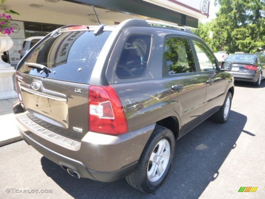 2009 Sportage EX V6 4x4 - Smokey Brown / Beige photo #9