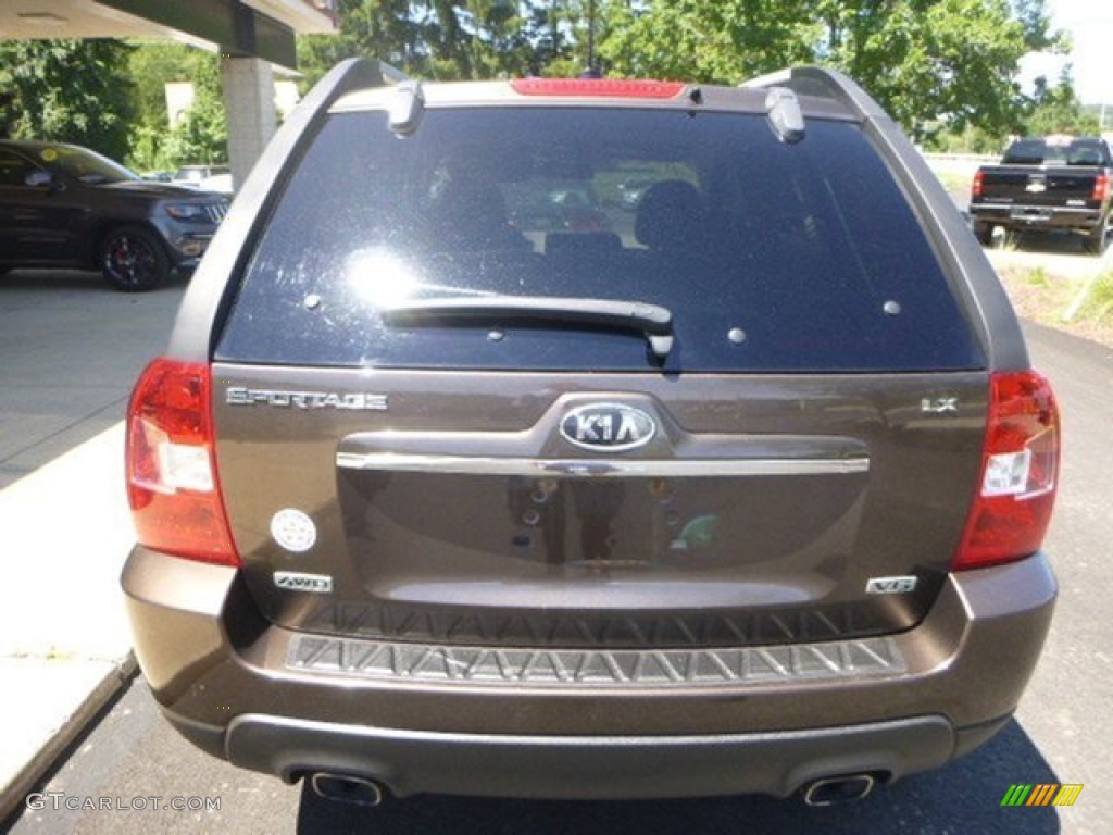 2009 Sportage EX V6 4x4 - Smokey Brown / Beige photo #11