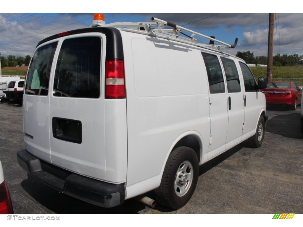 2008 Express 1500 Cargo Van - Summit White / Medium Pewter photo #9