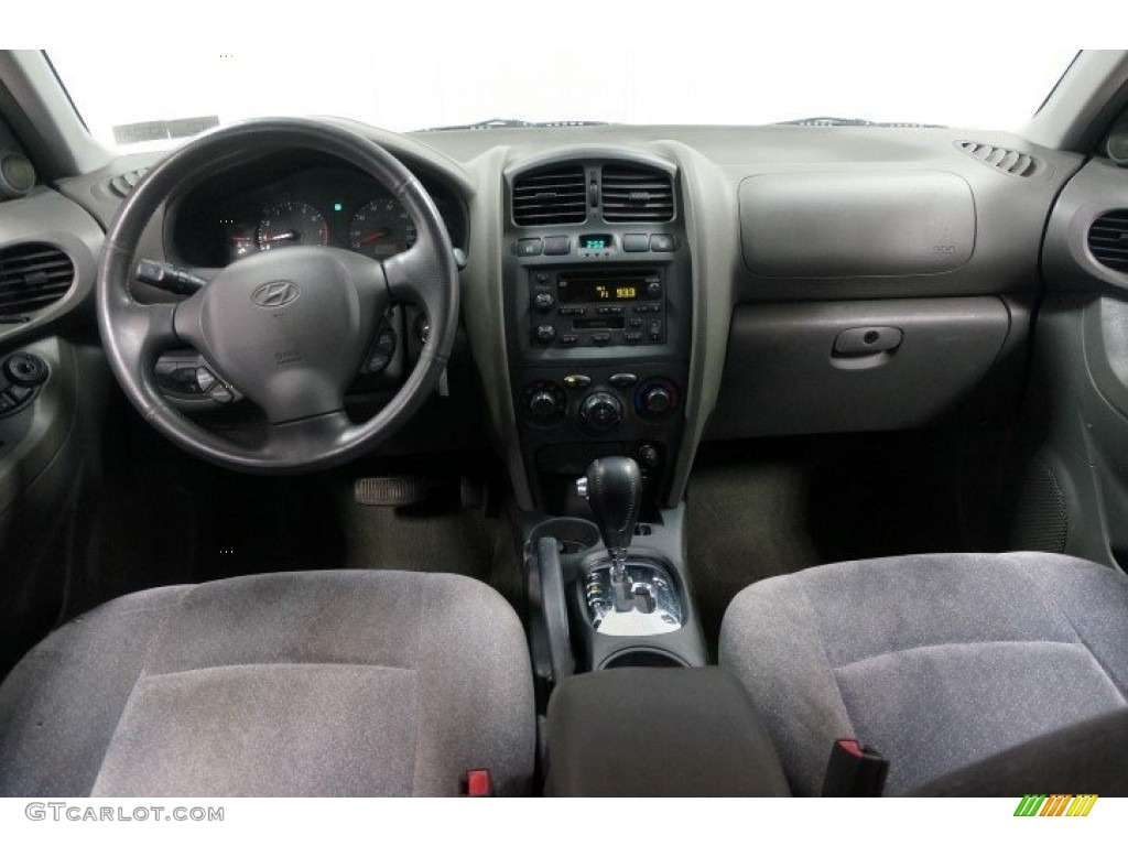2004 Santa Fe GLS 4WD - Moonlit Blue / Gray photo #20