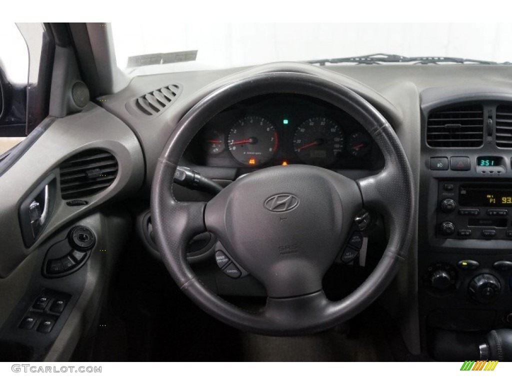 2004 Santa Fe GLS 4WD - Moonlit Blue / Gray photo #21