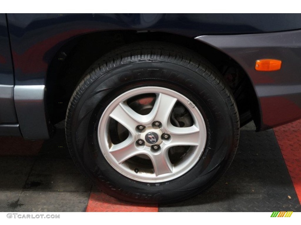2004 Santa Fe GLS 4WD - Moonlit Blue / Gray photo #38