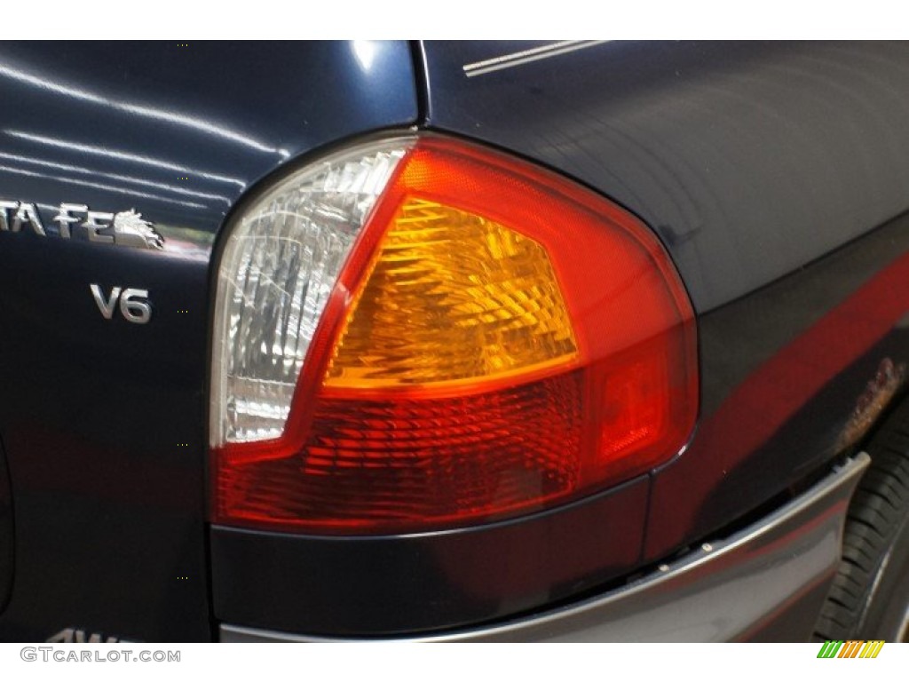 2004 Santa Fe GLS 4WD - Moonlit Blue / Gray photo #50