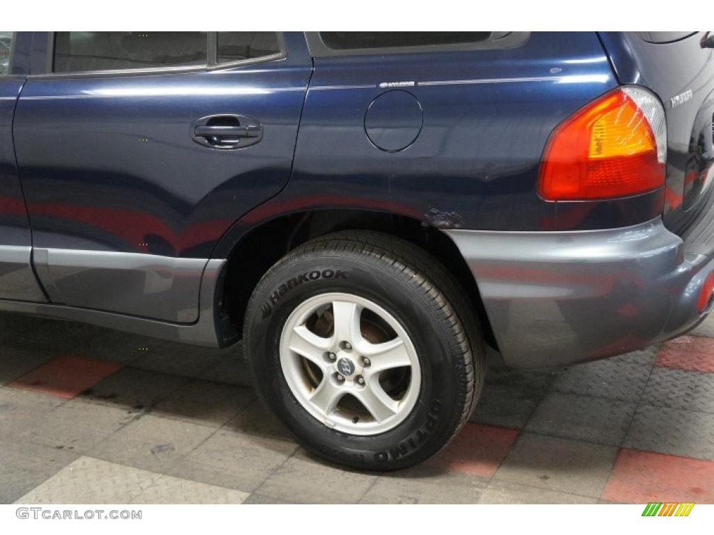 2004 Santa Fe GLS 4WD - Moonlit Blue / Gray photo #56