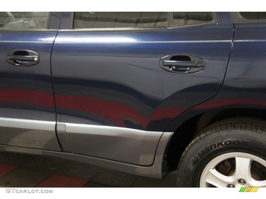 2004 Santa Fe GLS 4WD - Moonlit Blue / Gray photo #60