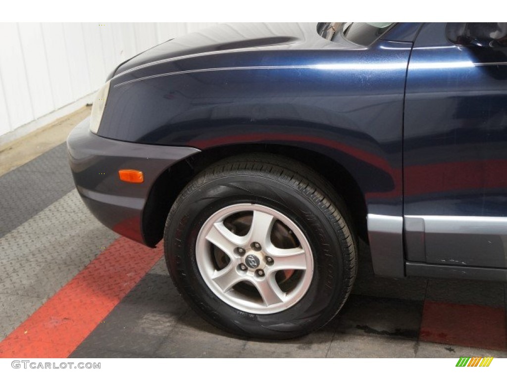 2004 Santa Fe GLS 4WD - Moonlit Blue / Gray photo #64
