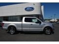 2015 Ingot Silver Metallic Ford F150 XL SuperCab  photo #2