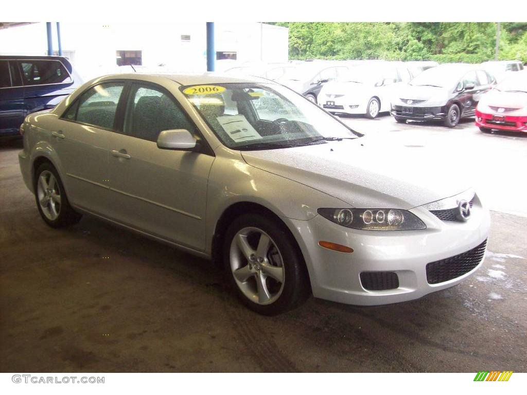 2006 MAZDA6 i Sedan - Glacier Silver Metallic / Gray photo #1