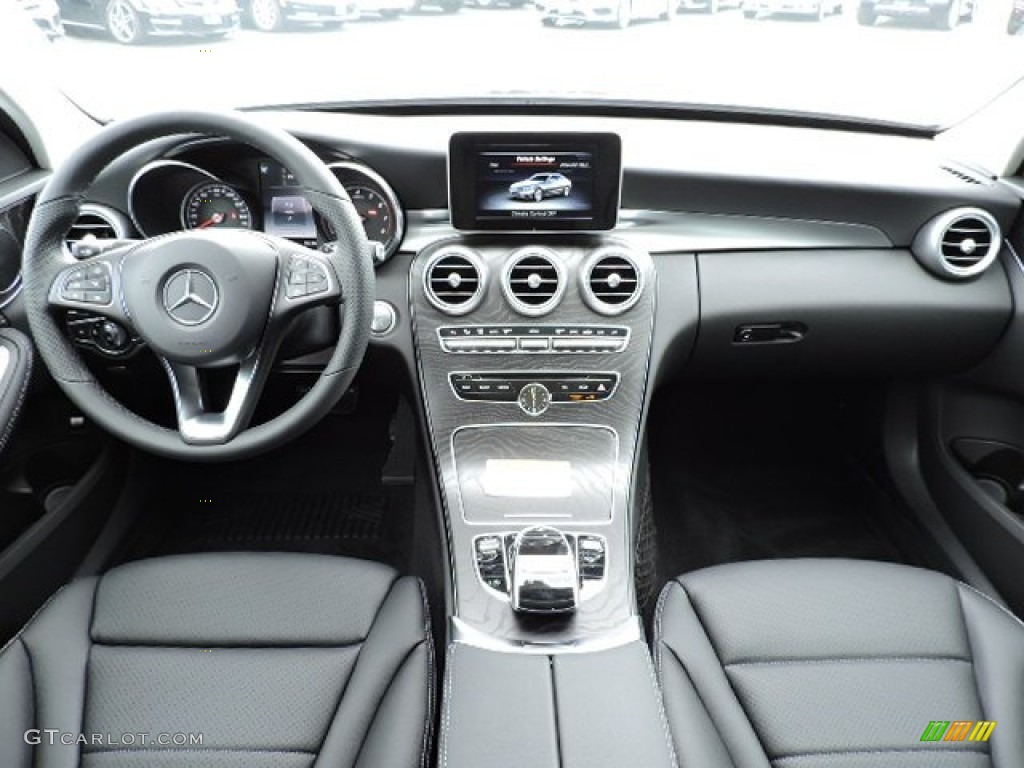 2016 Mercedes-Benz C 300 4Matic Sedan Black Dashboard Photo #107131040