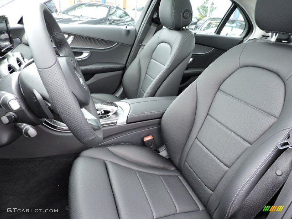 Black Interior 2016 Mercedes-Benz C 300 4Matic Sedan Photo #107131052