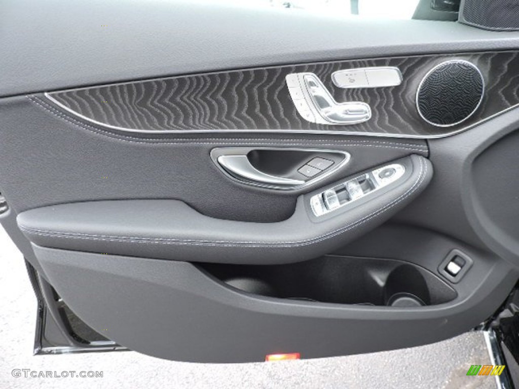 2016 Mercedes-Benz C 300 4Matic Sedan Black Door Panel Photo #107131082