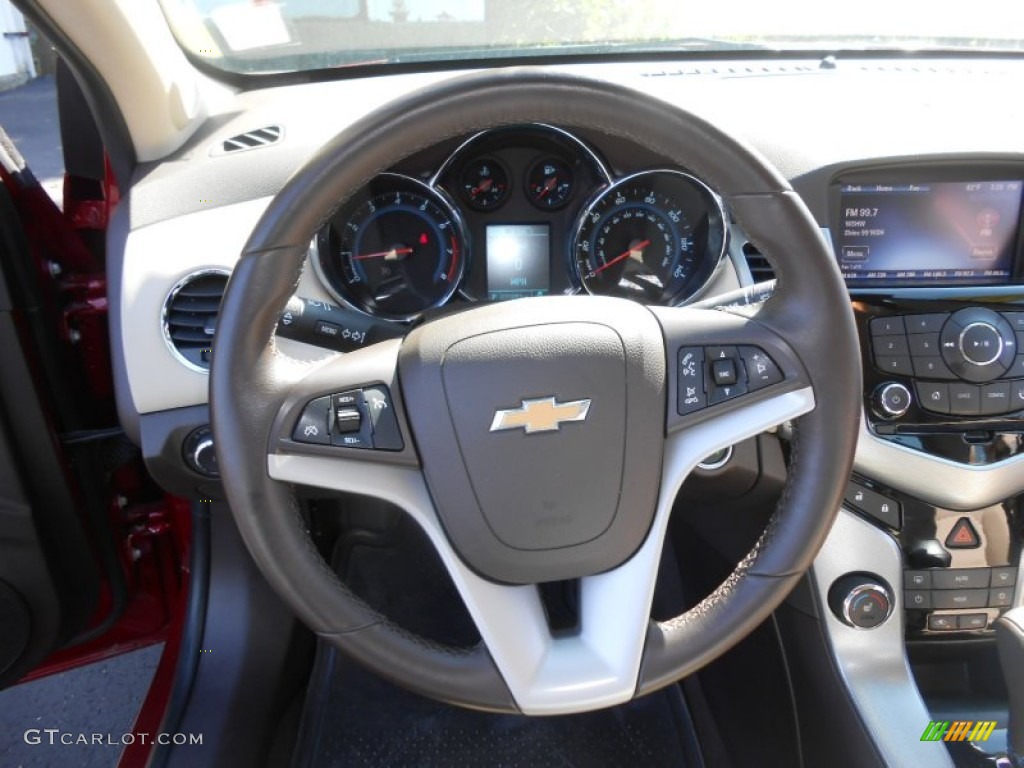 2014 Cruze LTZ - Crystal Red Tintcoat / Cocoa/Light Neutral photo #12