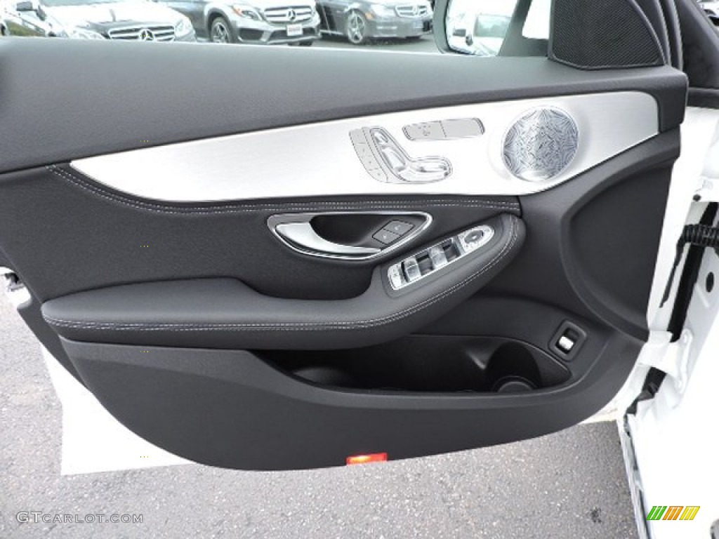 2016 Mercedes-Benz C 300 4Matic Sedan Black Door Panel Photo #107131490