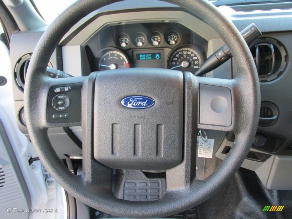 2016 Ford F250 Super Duty XL Crew Cab Steel Steering Wheel Photo #107133282