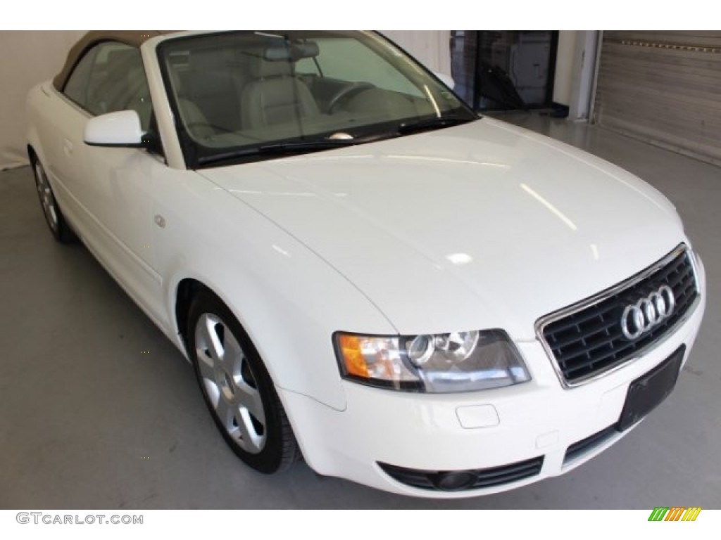 2006 A4 1.8T Cabriolet - Arctic White / Beige photo #2