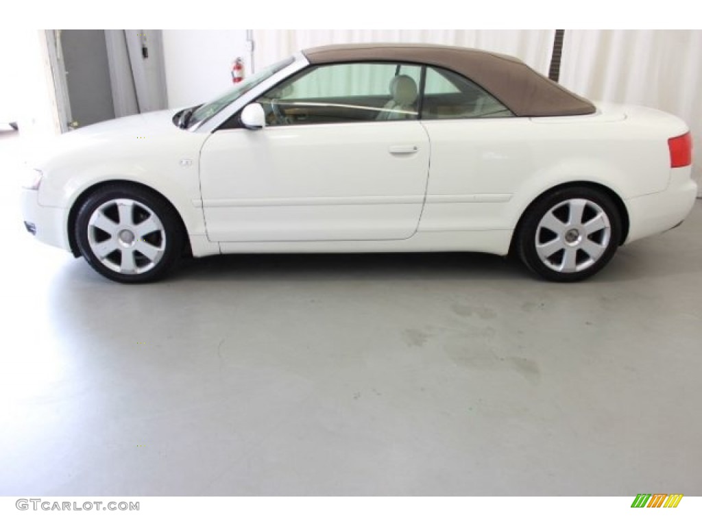 2006 A4 1.8T Cabriolet - Arctic White / Beige photo #4