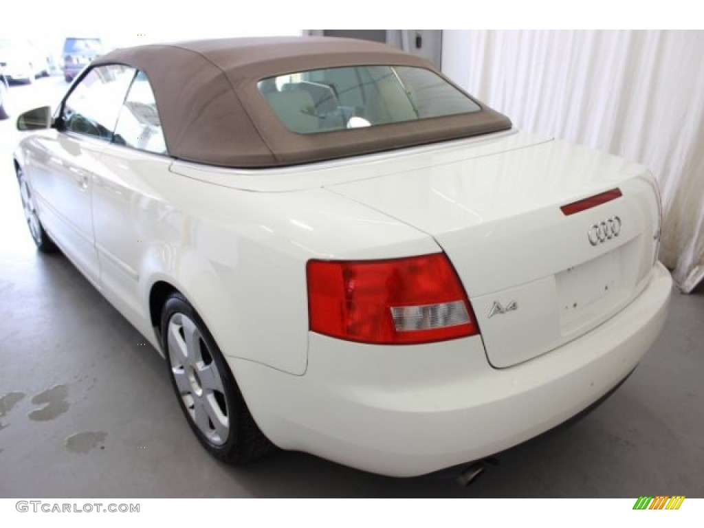 2006 A4 1.8T Cabriolet - Arctic White / Beige photo #5