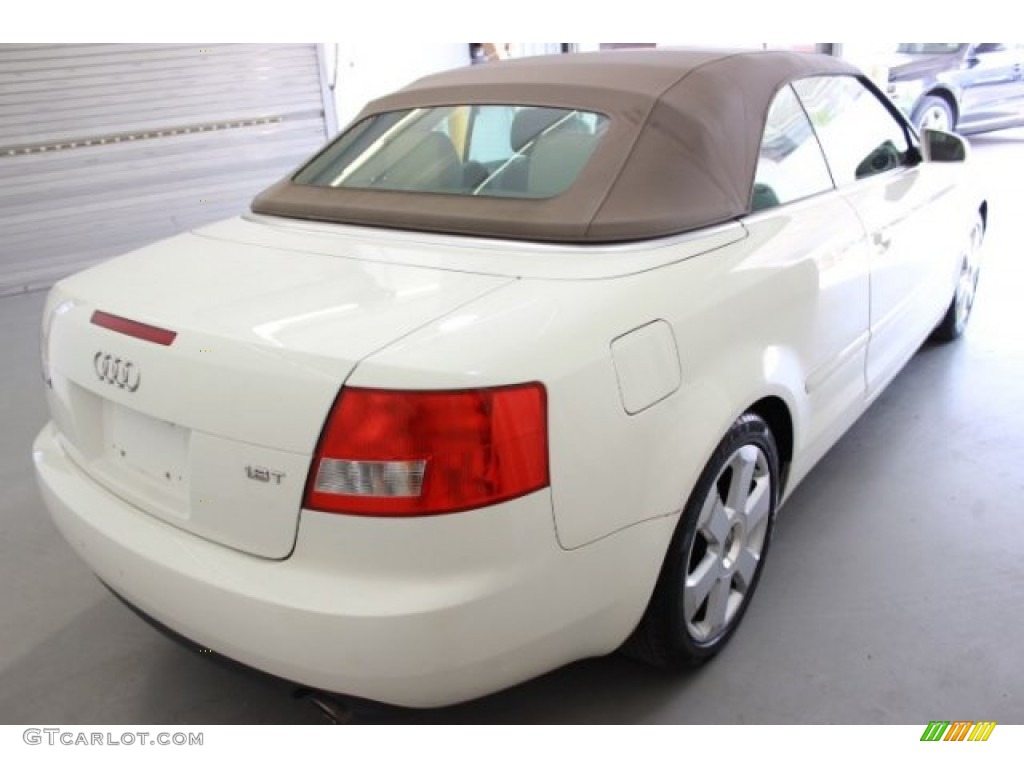 2006 A4 1.8T Cabriolet - Arctic White / Beige photo #6