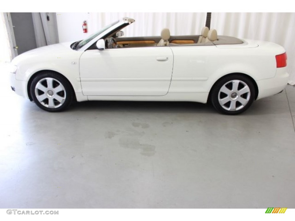 2006 A4 1.8T Cabriolet - Arctic White / Beige photo #10