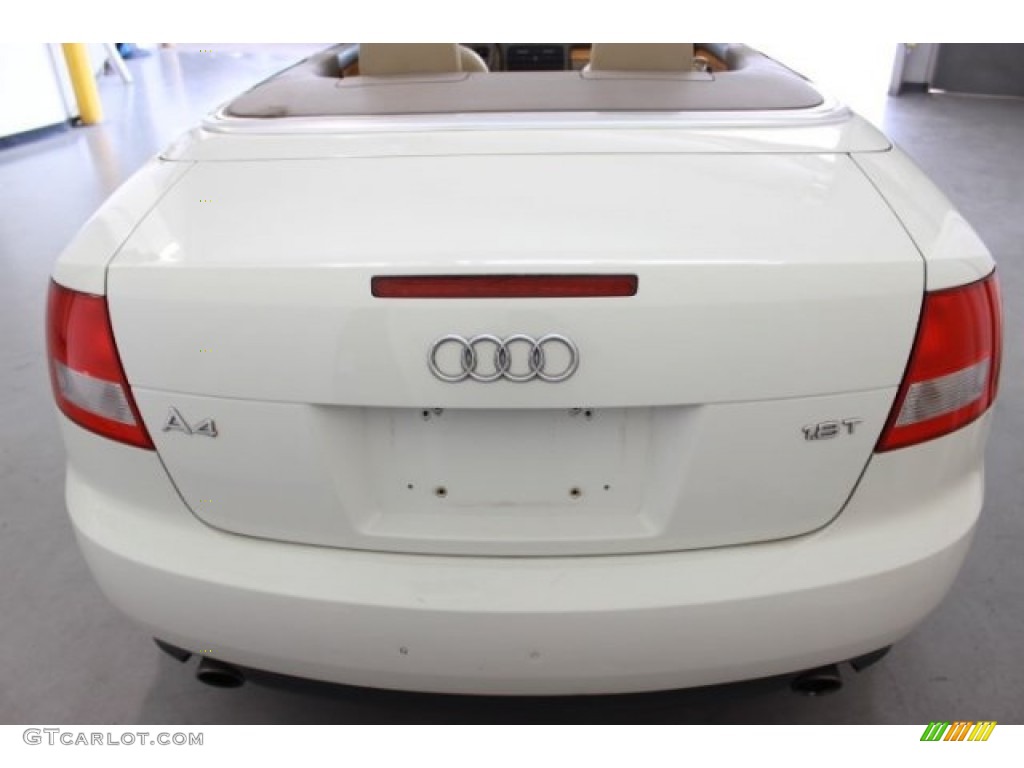 2006 A4 1.8T Cabriolet - Arctic White / Beige photo #12