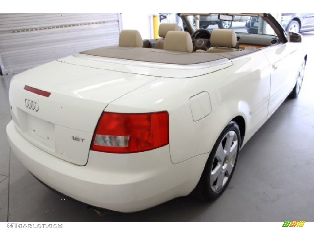 2006 A4 1.8T Cabriolet - Arctic White / Beige photo #13